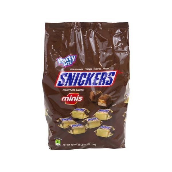 SNICKERS Minis Chocolate Candy Bars, party size, 40 oz.